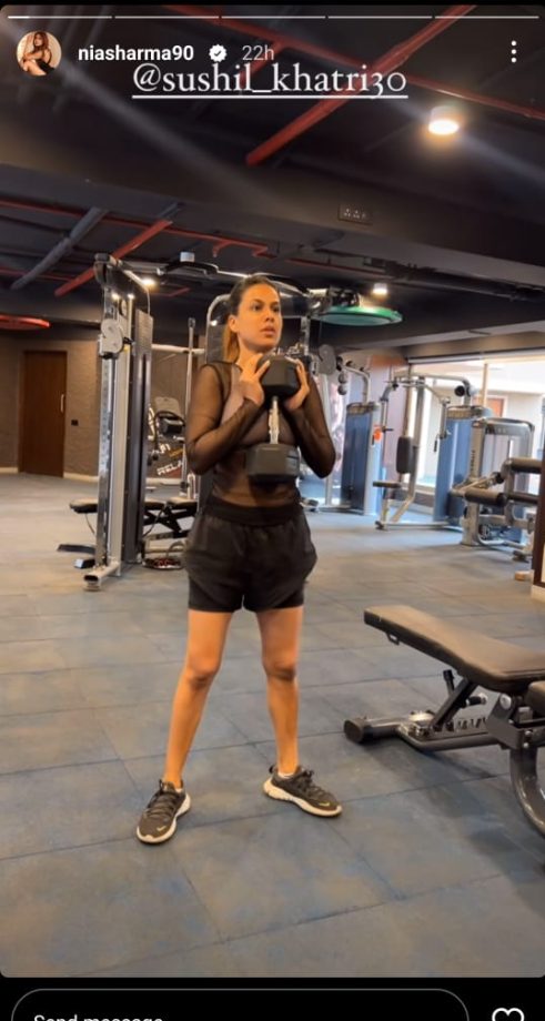 Fitness diva Nia Sharma wows fans with intense workout session 882385