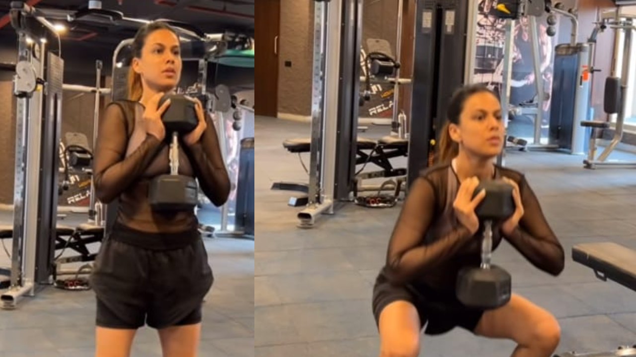 Fitness diva Nia Sharma wows fans with intense workout session 882384