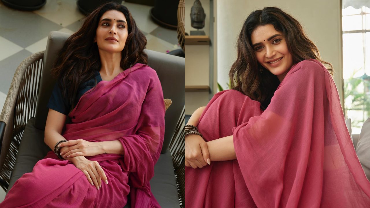 Here's How Karishma Tanna Makes Simple Saree Look Gorgeous With Minimal Makeup 883157