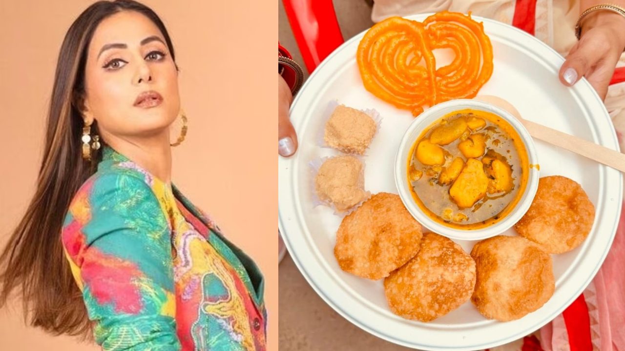 Hina Khan relishes Kolkata's chicken roll and sondesh during shoot  882190