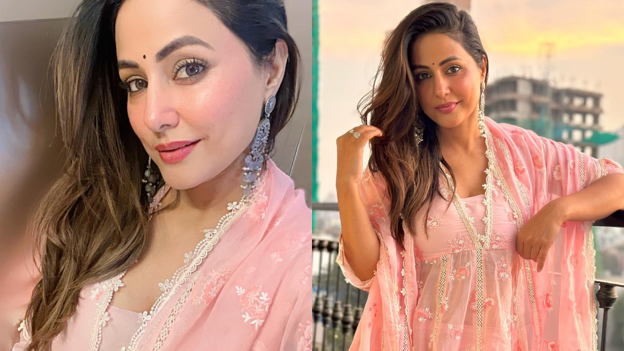 Hina Khan Turns ‘Gulabo’ In Pink Chikankari Salwar Suit, See Here