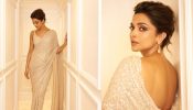 In Photos: Deepika Padukone Exudes Sheer Elegance In Glittery Sabyasachi Saree