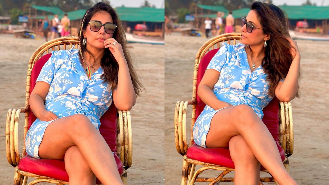 Inside Hina Khan Breezy, Blue, And Beautiful Goa Vacation