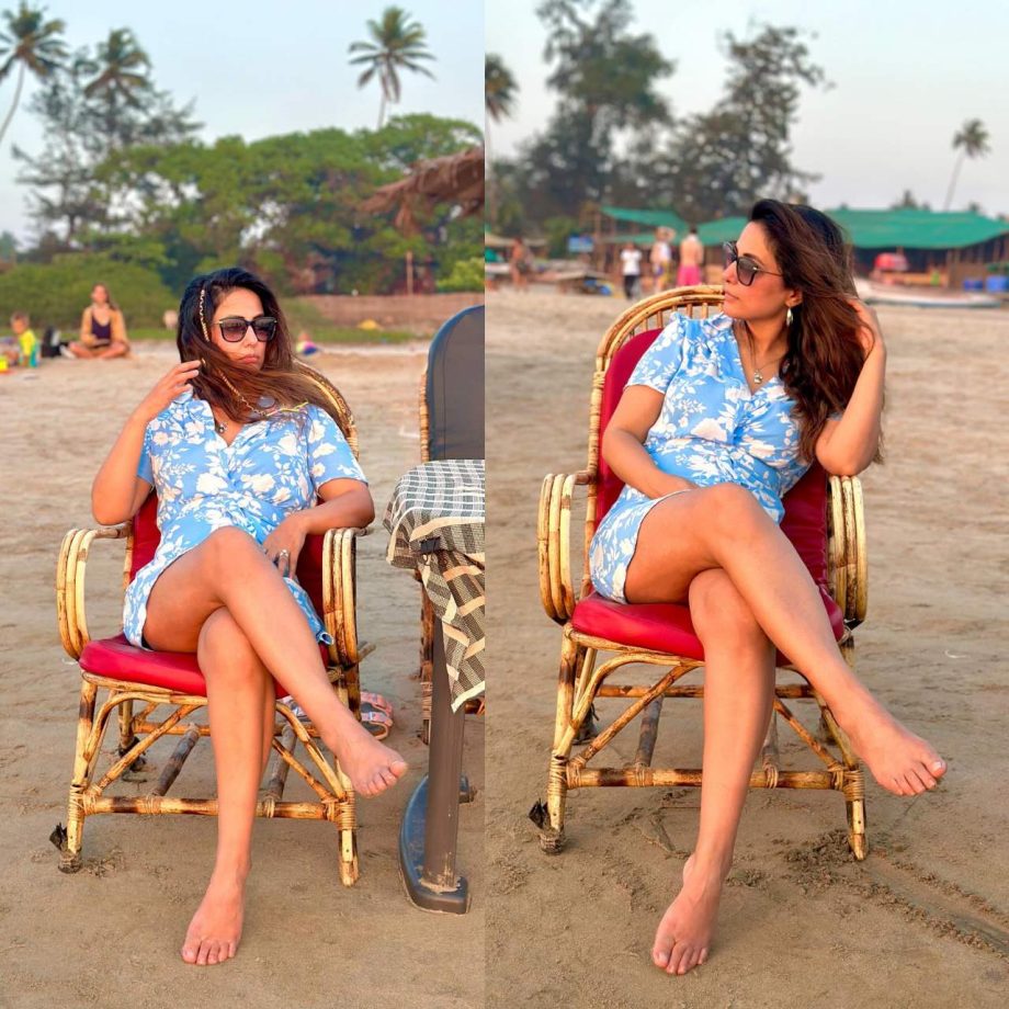 Inside Hina Khan Breezy, Blue, And Beautiful Goa Vacation 881923