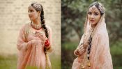 Jasmin Bhasin Looks Like A Typical Punjabi Bride In Peach Anarkali Suit, See How 883016