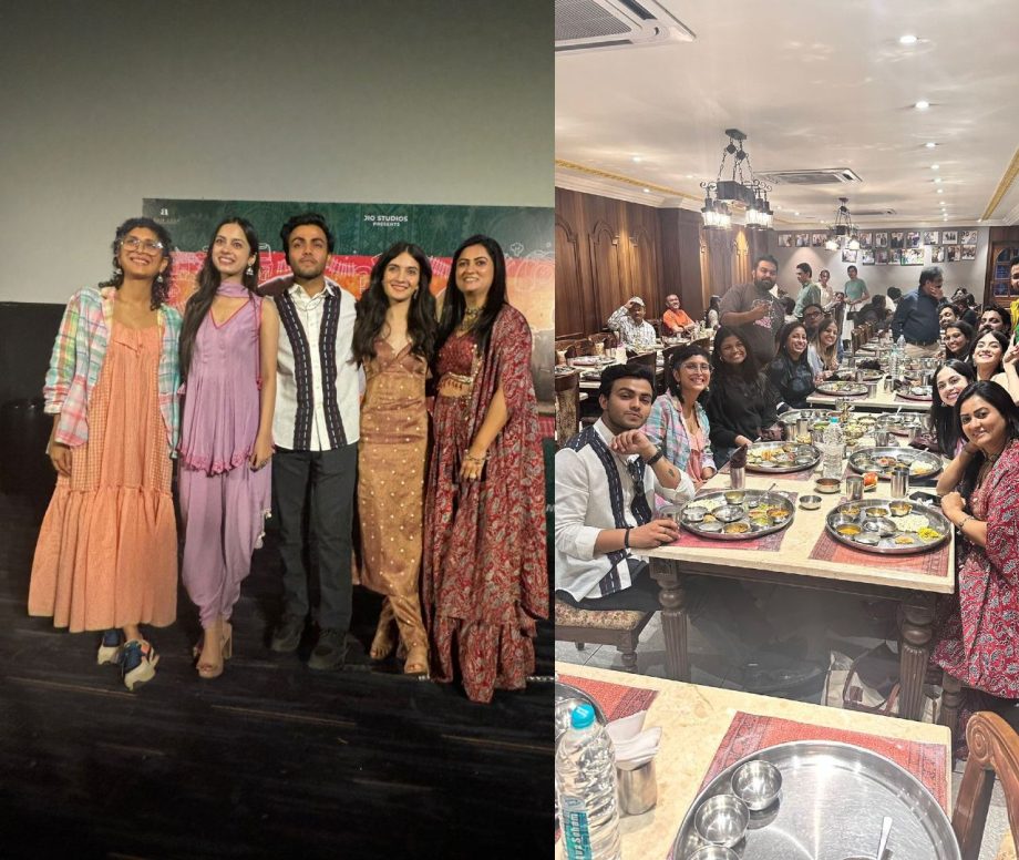 Laapataa Ladies director Kiran Rao along with writer Sneha Desai and the cast relish the Gujarati Thali as they were in Ahmedabad to promote the film 883790