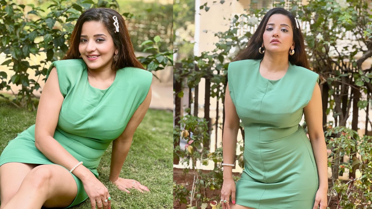 Monalisa's Hot And Cute Look In Green Mini Dress Is Must-see, Check Now 883924