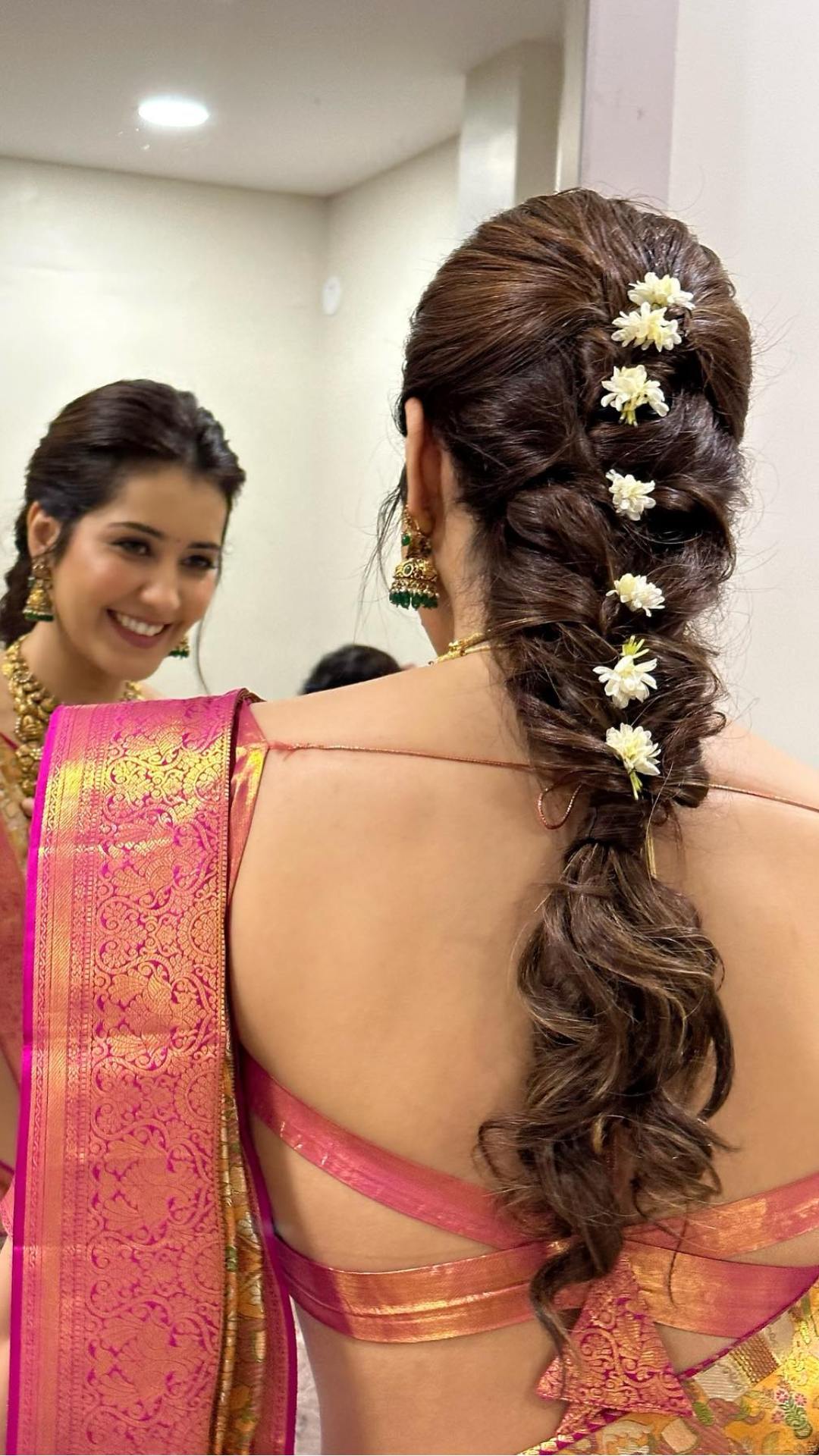 Amulya 🧿 | Easy hairstyles for saree 🫰🏻 | Instagram