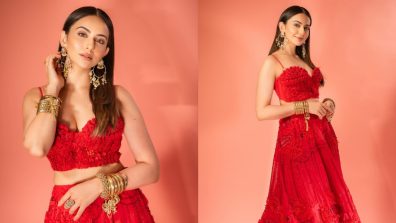 Rakul Preet Singh Rocks In Red Top & Skirt With Traditional Spin, See Here