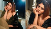 Ritabhari Chakraborty Sizzles In Dark Green Dress with Fur Shawl, Serves Elite Vibes