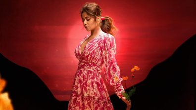 Saie Tamhankar Looks Ravishing In Deep-plunge Floral Maxi Dress, See Photos