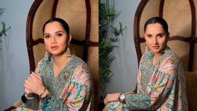 Sania Mirza Discloses Her Aesthetic Side In Bohemian Kaftan Kurta Set With Motif Jhumkas