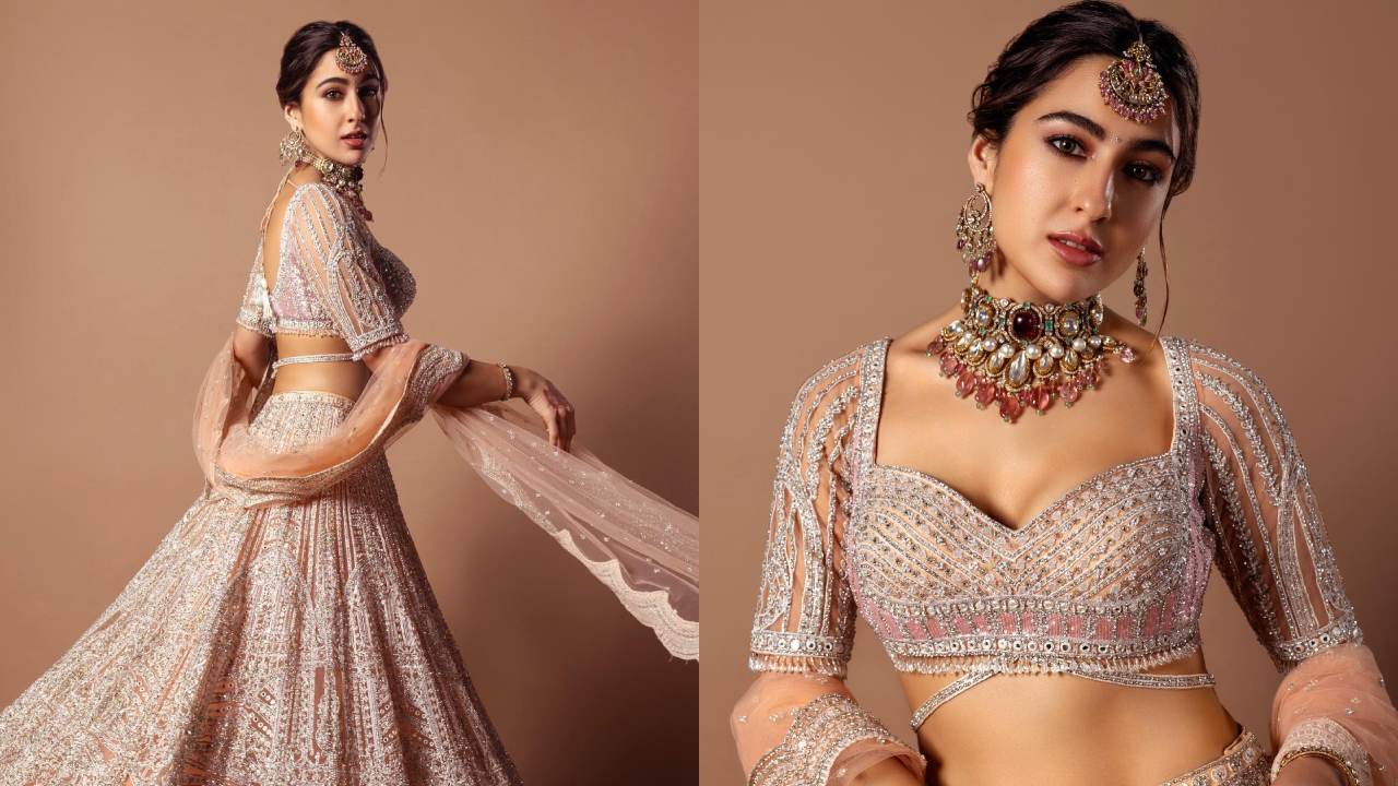 Sara Ali Khan Looks Wow In Bridal Lehenga, Saba Pataudi Reacts 882804