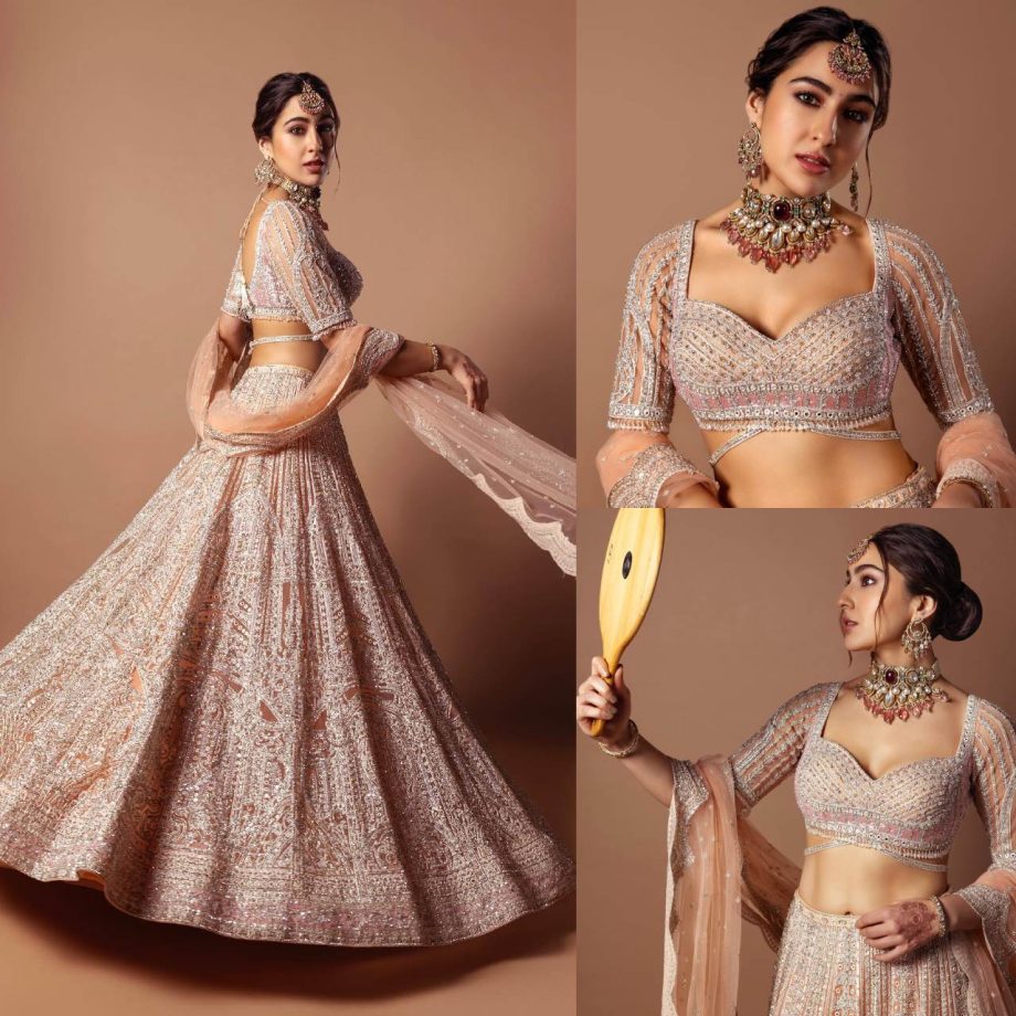 Sara Ali Khan Looks Wow In Bridal Lehenga, Saba Pataudi Reacts 882800