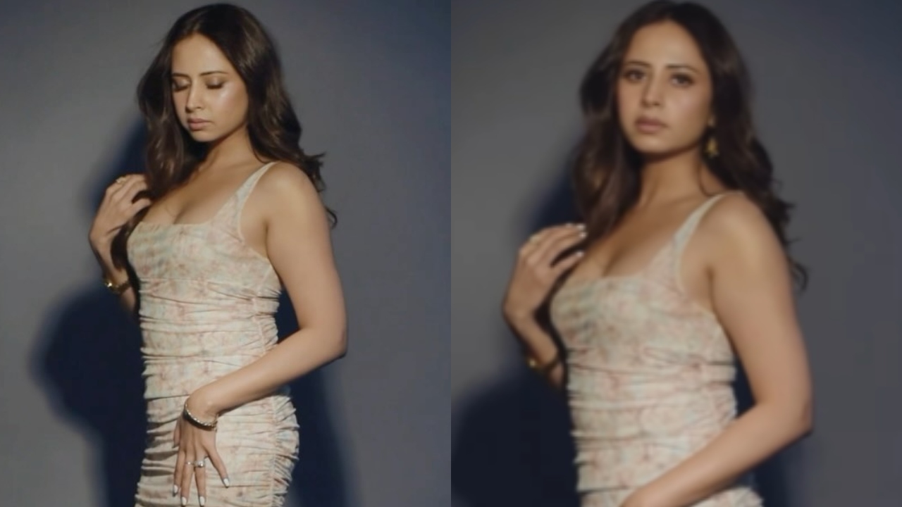 Sargun Mehta Keeps It Sensuous In Floral Ruched Dress, Watch 882551
