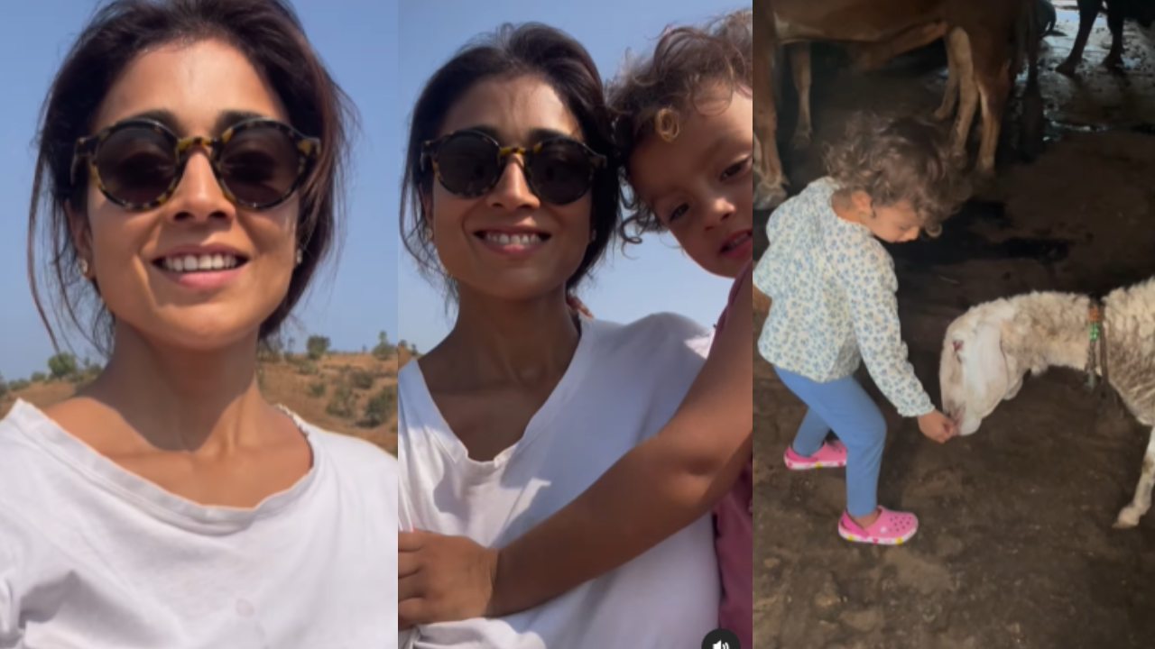 Shriya Saran shares adorable glimpses of village life with daughter Radha 881562