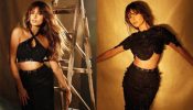 Tara Sutaria Dazzles In Shiny Black Two-piece Outfits, See Photos