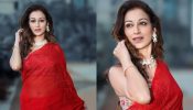 TMKOC’S Sunayana Fozdar Is Vision In Red Ruffle Saree, Take A Look