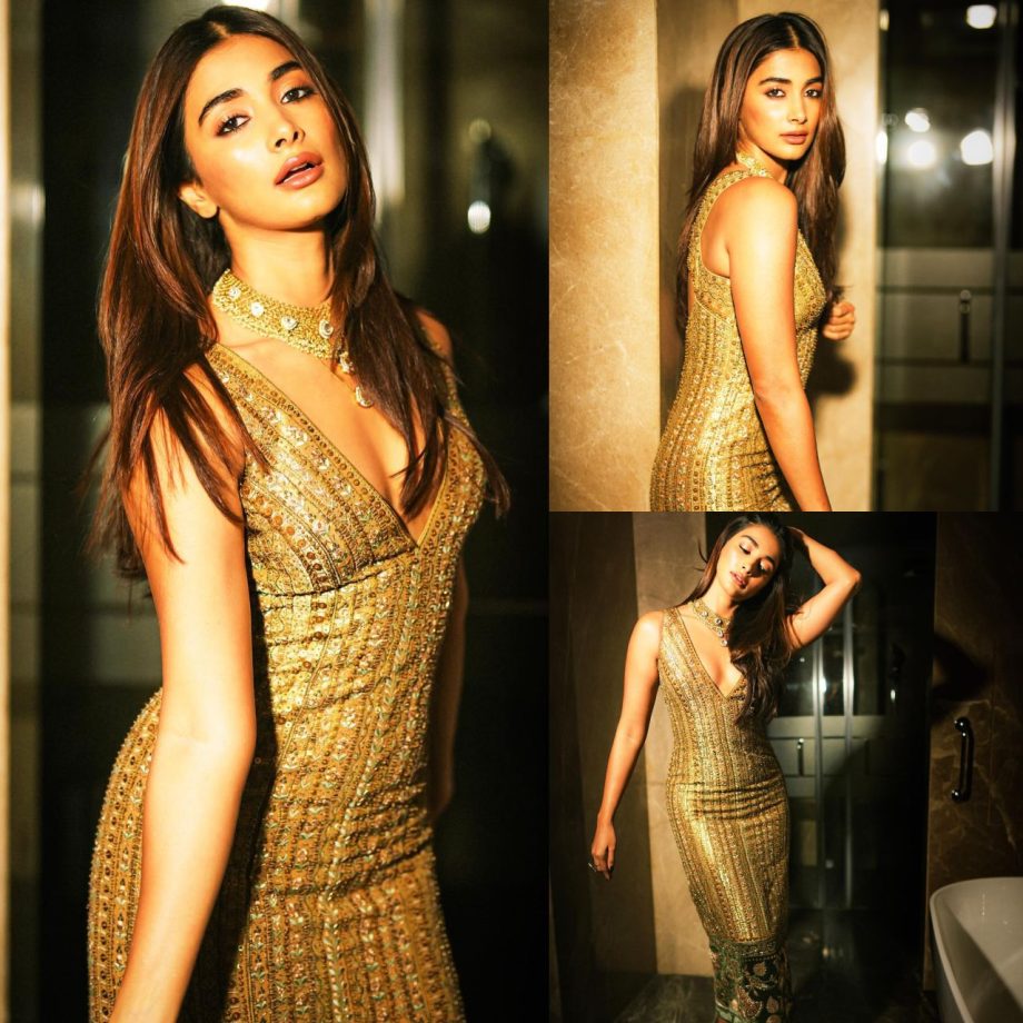 3 Times Pooja Hegde's Iconic Fashion Moments In Golden Outfits 886926