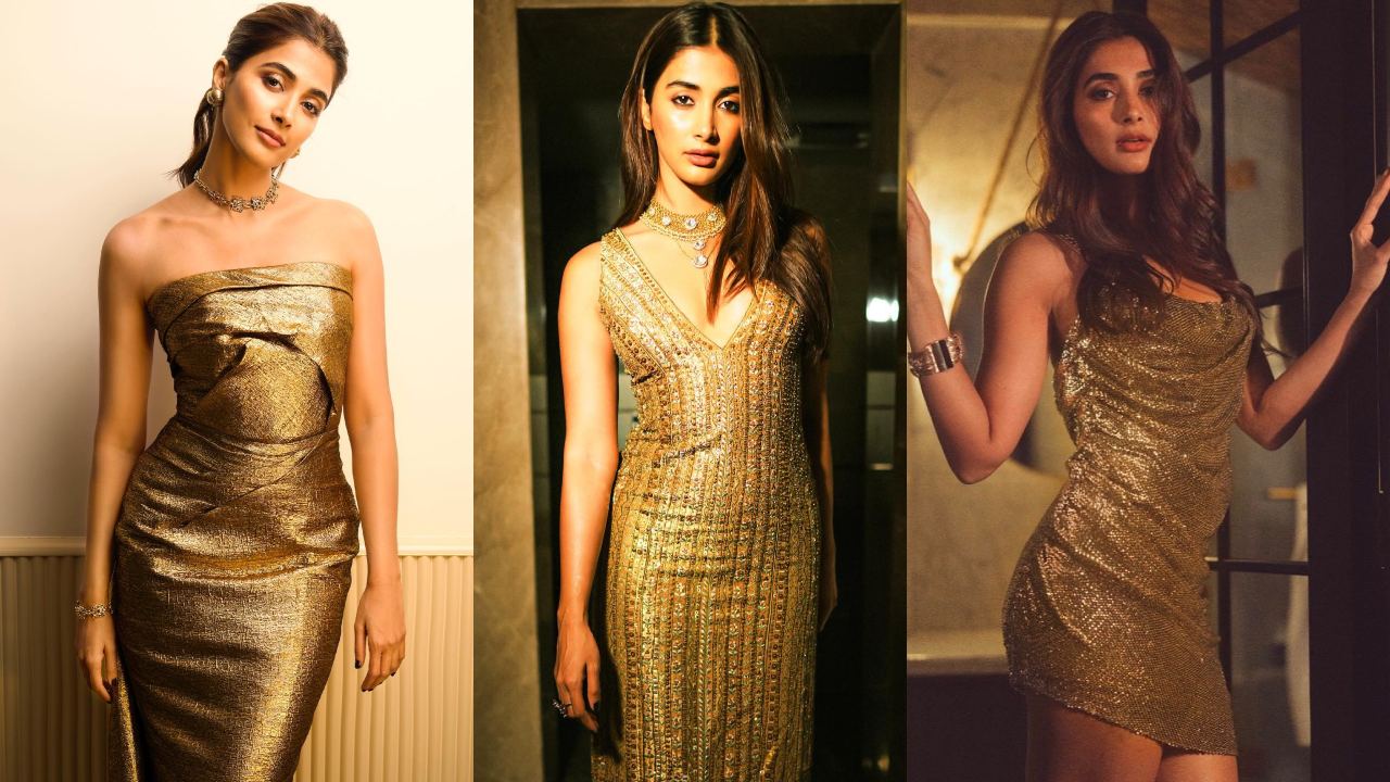 3 Times Pooja Hegde's Iconic Fashion Moments In Golden Outfits 886931