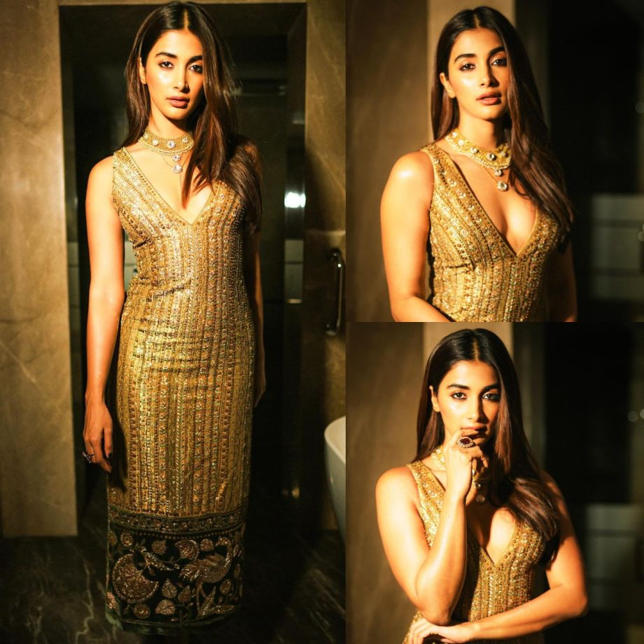 3 Times Pooja Hegde's Iconic Fashion Moments In Golden Outfits 886925