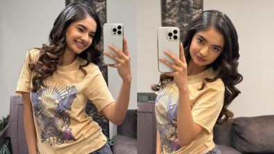 Curly Hair, Baggy Clothes & Quirky Smile: A Peek Into Anushka Sen’s Mirror Selfie Diaries