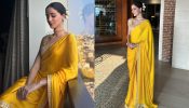 Ananya Panday Is A Ray Of Sunshine In Yellow Saree With Rose Bun Twist 886666