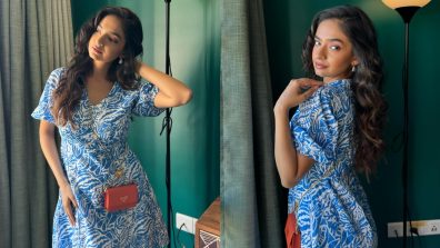 Anushka Sen Captivating Hearts With Her Effortless Style In A Blue And White Mini Dress, Check Now!