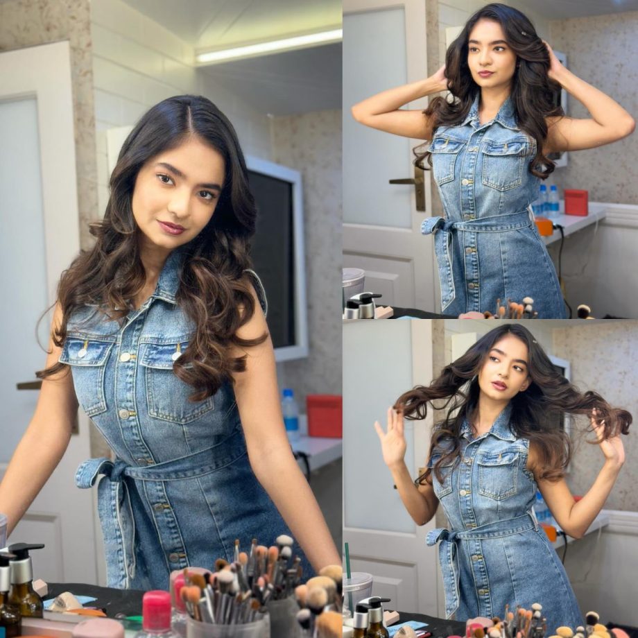 Anushka Sen Redefines Denim Style In Stunning Bodycon Dress, See How 887189