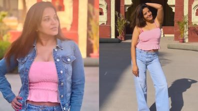Monalisa Rocks Denim-on-denim Look With Cute Pink Top, See How