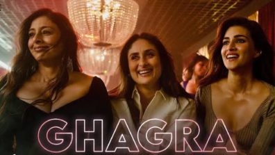 “They added their own element to the song!” ‘Crew’s writer-duo Mehul Suri & Nidhi Mehra shares an interesting anecdote on the fun Tabu, Kareena Kapoor Khan & Kriti Sanon had while shooting for ‘Ghagra’!