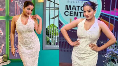 Monalisa Turns Into A White Swan Wearing Bodycon Dress, See How