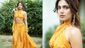 Bhumi Pednekar Sets The Tone For Shaadi Season In A Stunning Yellow And White Bralette And Skirt