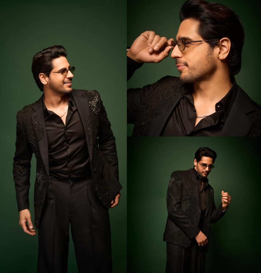 Black Is Back: Sidharth Malhotra Stepping Up The Style Game In A Monochrome Blazer And Pants 886110