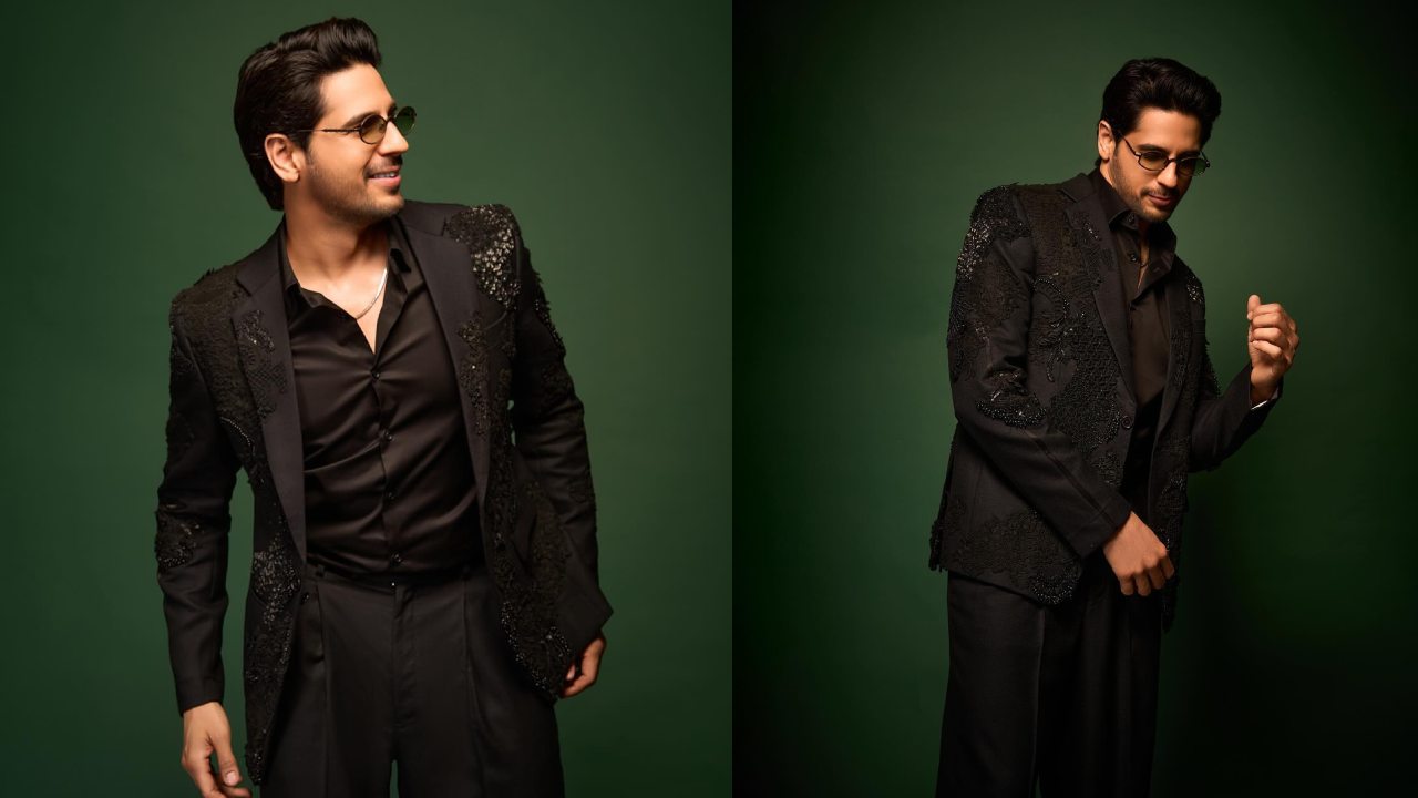 Black Is Back: Sidharth Malhotra Stepping Up The Style Game In A Monochrome Blazer And Pants 886108