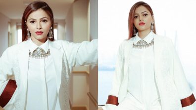Boss It Up Like Rubina Dilaik In White Pantsuit With Traditional Jewellery