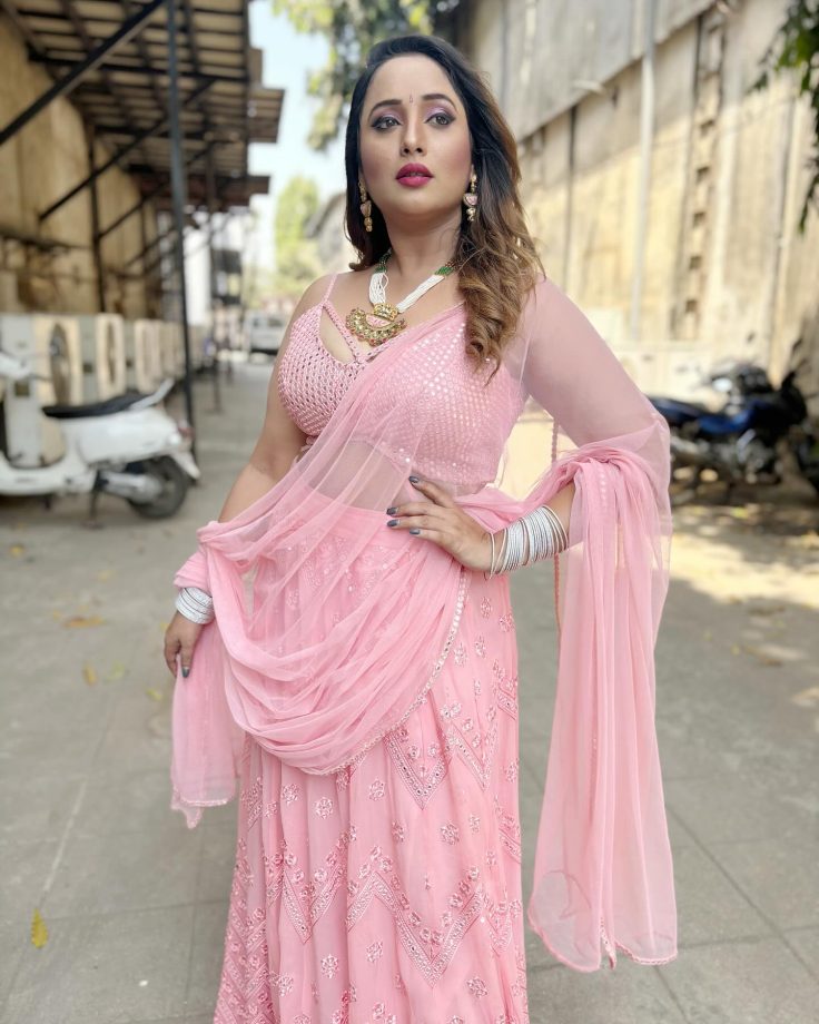 Captivating Beauty: Rani Chatterjee Flaunts Ethnic Elegance In A Pink Lehenga Set 887972