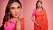 Chatack Beauty: Aditi Rao Hydari Elevates Ethnic Fashion In An Orange And Pink Organza Saree