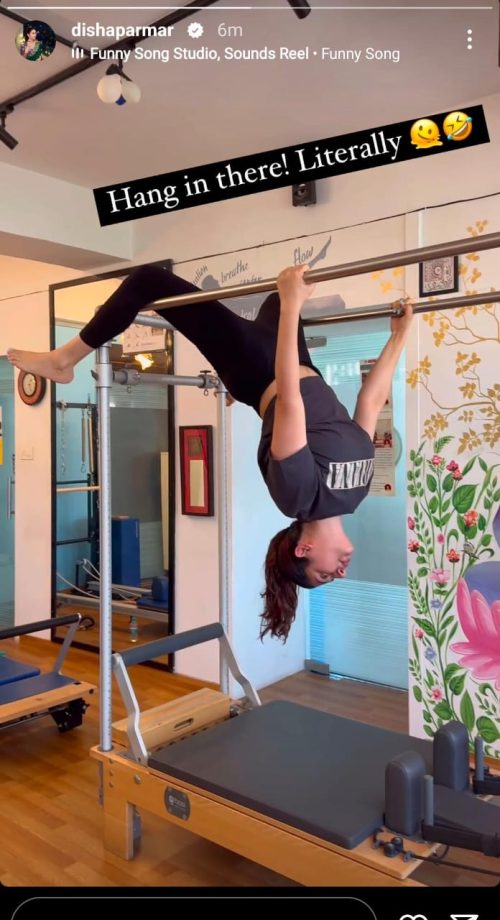 Check Out: Disha Parmar Shares Her Hanging Workout Routine; See Pics 885605