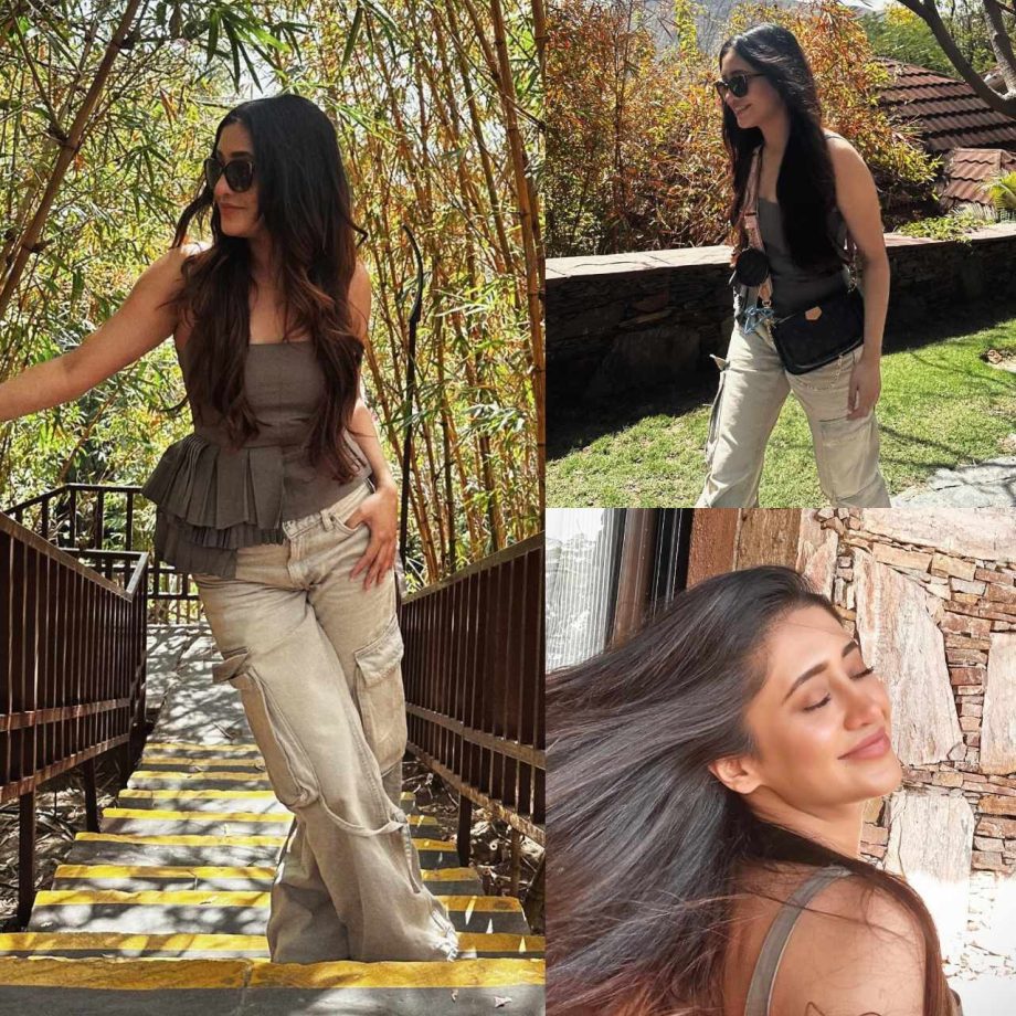 Check Out: Shivangi Joshi Sets Fashion Trends Ablaze In A Grey Top And Beige Baggy Jeans 885931