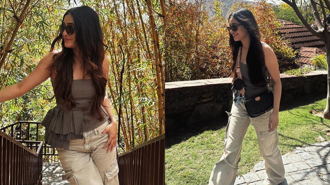 Check Out: Shivangi Joshi Sets Fashion Trends Ablaze In A Grey Top And Beige Baggy Jeans 885932