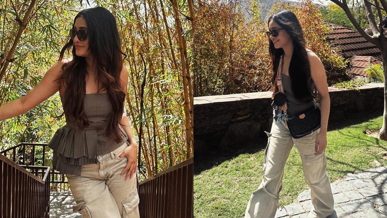 Check Out: Shivangi Joshi Sets Fashion Trends Ablaze In A Grey Top And Beige Baggy Jeans