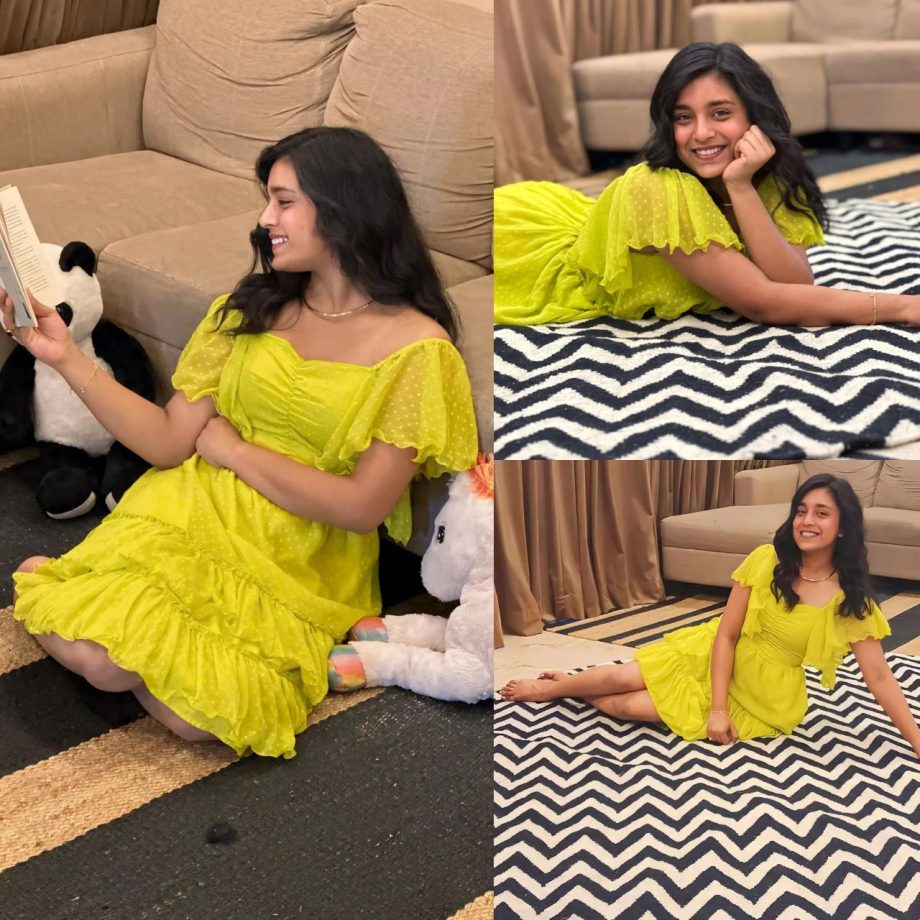 Chic Comfort: Sumbul Touqeer Embraces Leisure In A Green Ruffle Dress; Check Now! 885789