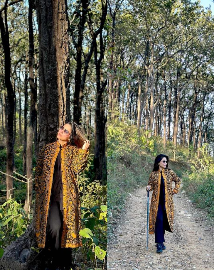Chic Style: Hina Khan Sets Fashion On Fire In A Black And Yellow Jacket Set, See Photos 886885
