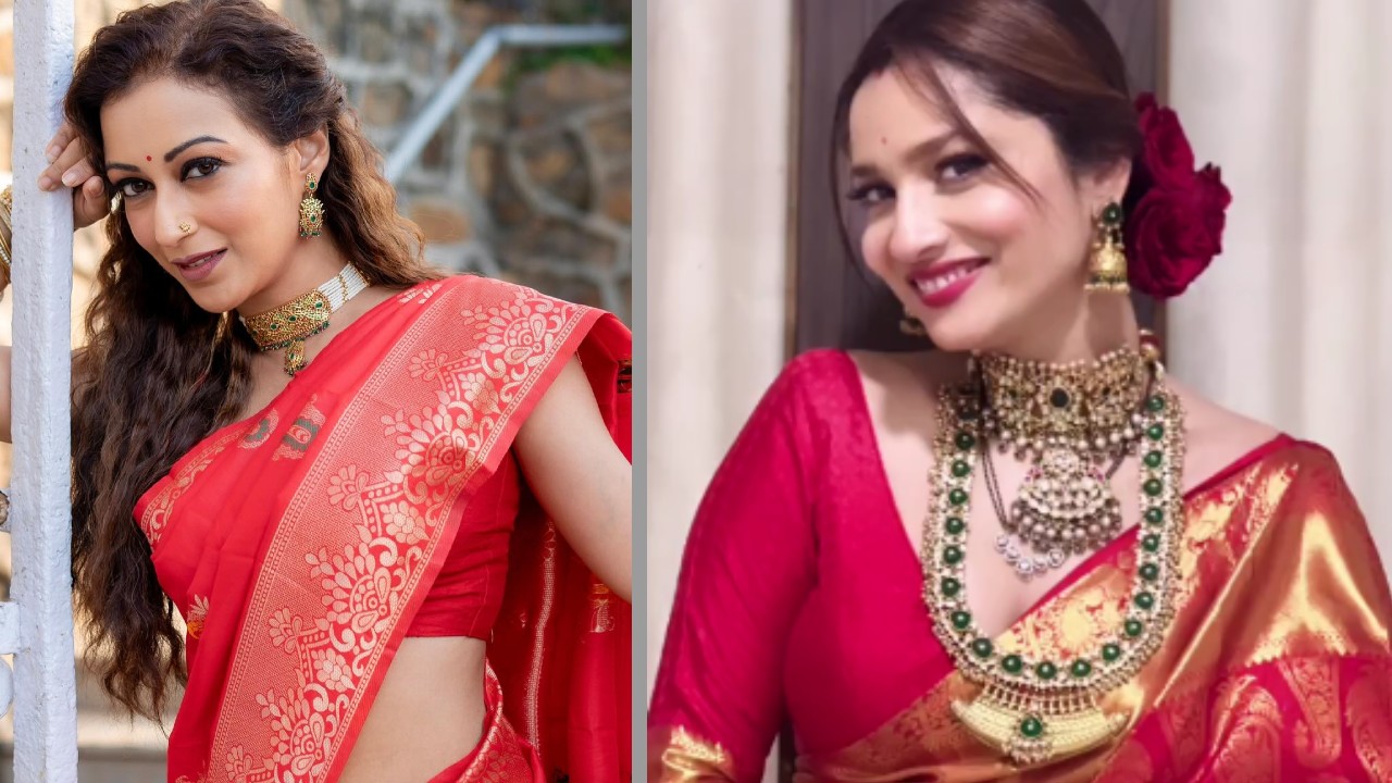 Fashion Battle: Sunayana Fodar vs. Ankita Lokhande: Who Looks Gorgeous In Red Saree? 888274