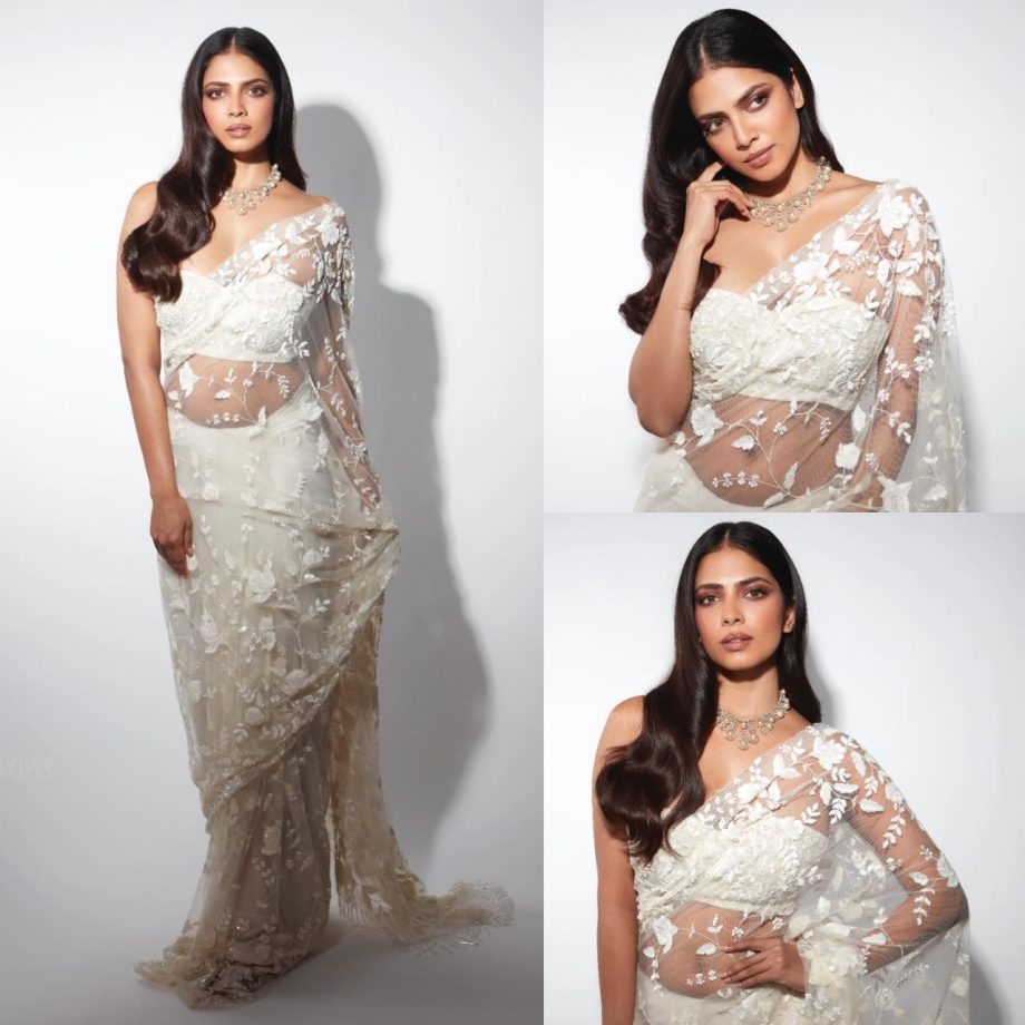 Fashion Showdown: Malavika Mohanan vs. Manushi Chhillar: Who Stuns In A White Sheer Saree? 888228