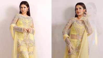 Graceful Beauty: Avneet Kaur Elevates Ethnic Fashion In A Lemon Yellow Gharara Set
