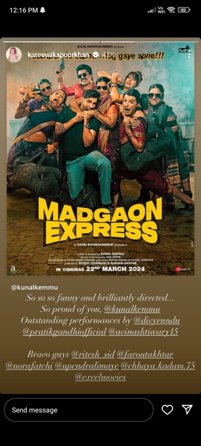 Hansal Mehta praised the team of Excel Entertainment's Madgaon Express, saying, 
