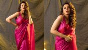 Hansika Motwani Slays In Hot Pink Satin Saree With Huge Chandbaliyan, Check Out