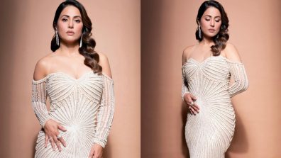 Hina Khan Elevates Style In An Ivory Pearl Gown, Check Now!